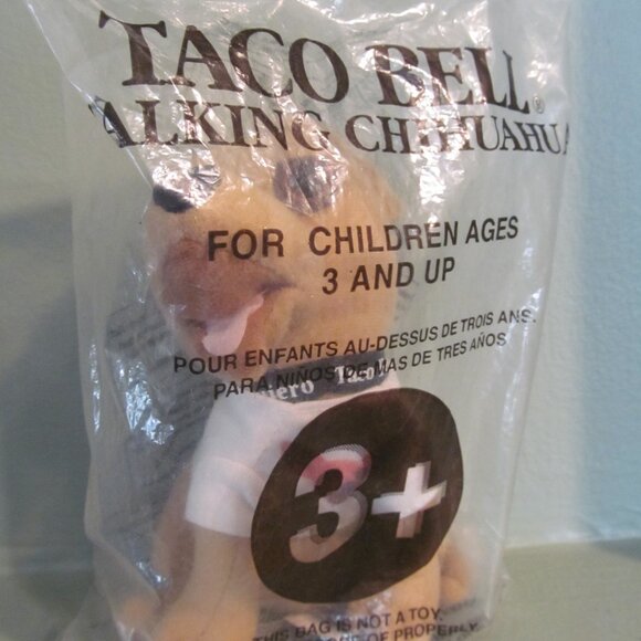 Vintage Taco Bell Talking Chihuahua Dogs, 3 In Original Packages & 2 Working! - Picture 5 of 14